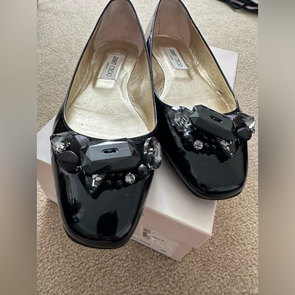 Jimmy Choo patent leather flats size 40